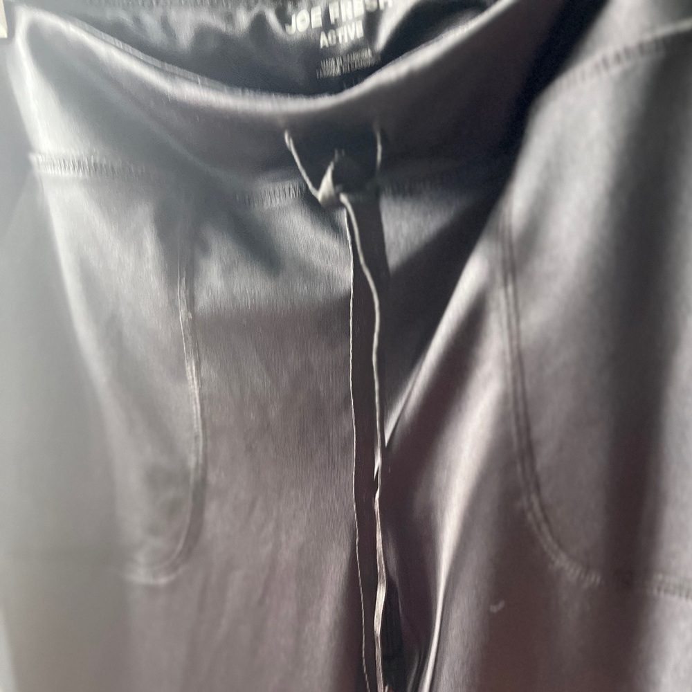 NWT Joe Fresh Women’s Black Tie Front Pants Flare Activewear Outdoor Large - Picture 8 of 8